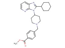 methyl 4-{[4-(2-cyclohexyl-3H-imidazo[4,5-b]pyridin-3-yl)-1-piperidinyl]methyl}benzoate