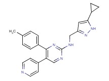 N-[(5-cyclopropyl-1H-pyrazol-3-yl)methyl]-4-(4-methylphenyl)-5-pyridin-4-ylpyrimidin-2-amine