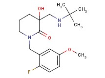 3-[(tert-butylamino)methyl]-1-(2-fluoro-5-methoxybenzyl)-3-hydroxy-2-piperidinone