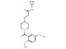 N-cyclopropyl-3-[1-(2,5-dimethoxybenzoyl)-4-piperidinyl]propanamide