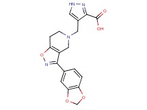 4-{[3-(1,3-benzodioxol-5-yl)-6,7-dihydroisoxazolo[4,5-c]pyridin-5(4H)-yl]methyl}-1H-pyrazole-3-carboxylic acid