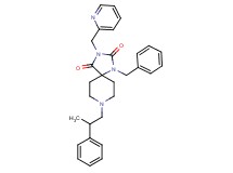 1-benzyl-8-(2-phenylpropyl)-3-(2-pyridinylmethyl)-1,3,8-triazaspiro[4.5]decane-2,4-dione