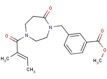 methyl 3-({4-[(2E)-2-methyl-2-butenoyl]-7-oxo-1,4-diazepan-1-yl}methyl)benzoate