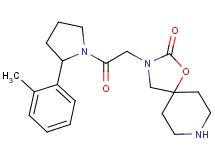 3-{2-[2-(2-methylphenyl)-1-pyrrolidinyl]-2-oxoethyl}-1-oxa-3,8-diazaspiro[4.5]decan-2-one hydrochloride