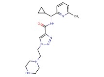 N-[cyclopropyl(6-methylpyridin-2-yl)methyl]-1-(2-piperazin-1-ylethyl)-1H-1,2,3-triazole-4-carboxamide
