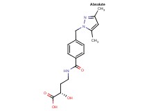 (2S)-4-({4-[(3,5-dimethyl-1H-pyrazol-1-yl)methyl]benzoyl}amino)-2-hydroxybutanoic acid