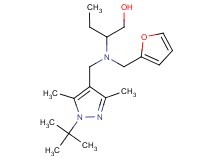 2-[[(1-tert-butyl-3,5-dimethyl-1H-pyrazol-4-yl)methyl](2-furylmethyl)amino]butan-1-ol