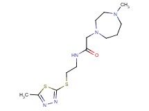 2-(4-methyl-1,4-diazepan-1-yl)-N-{2-[(5-methyl-1,3,4-thiadiazol-2-yl)thio]ethyl}acetamide