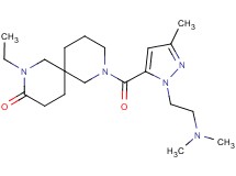 8-({1-[2-(dimethylamino)ethyl]-3-methyl-1H-pyrazol-5-yl}carbonyl)-2-ethyl-2,8-diazaspiro[5.5]undecan-3-one