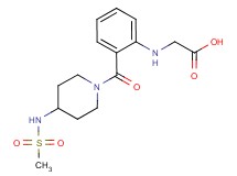 {[2-({4-[(methylsulfonyl)amino]piperidin-1-yl}carbonyl)phenyl]amino}acetic acid
