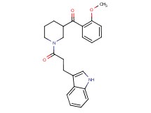 {1-[3-(1H-indol-3-yl)propanoyl]-3-piperidinyl}(2-methoxyphenyl)methanone