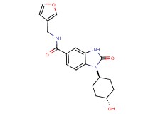 N-(3-furylmethyl)-1-(trans-4-hydroxycyclohexyl)-2-oxo-2,3-dihydro-1H-benzimidazole-5-carboxamide