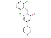 2-(2,6-dichlorobenzyl)-5-(1-piperazinyl)-3(2H)-pyridazinone trifluoroacetate