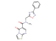 N-methyl-5-oxo-N-[(3-phenyl-1,2,4-oxadiazol-5-yl)methyl]-5H-[1,3]thiazolo[3,2-a]pyrimidine-6-carboxamide