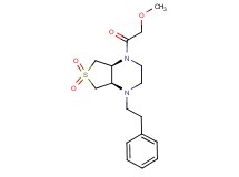 (4aR*,7aS*)-1-(methoxyacetyl)-4-(2-phenylethyl)octahydrothieno[3,4-b]pyrazine 6,6-dioxide