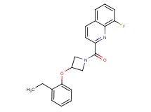 2-{[3-(2-ethylphenoxy)-1-azetidinyl]carbonyl}-8-fluoroquinoline