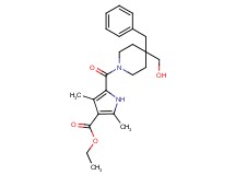 ethyl 5-{[4-benzyl-4-(hydroxymethyl)-1-piperidinyl]carbonyl}-2,4-dimethyl-1H-pyrrole-3-carboxylate