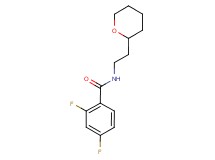 2,4-difluoro-N-[2-(tetrahydro-2H-pyran-2-yl)ethyl]benzamide