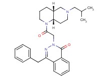 4-benzyl-2-{2-[(4aR*,8aS*)-6-isobutyloctahydro-1,6-naphthyridin-1(2H)-yl]-2-oxoethyl}-1(2H)-phthalazinone