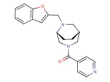 (1R*,5R*)-6-(1-benzofuran-2-ylmethyl)-3-isonicotinoyl-3,6-diazabicyclo[3.2.2]nonane