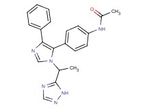 N-(4-{4-phenyl-1-[1-(1H-1,2,4-triazol-5-yl)ethyl]-1H-imidazol-5-yl}phenyl)acetamide
