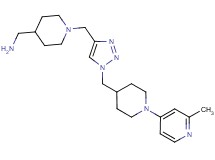 ({1-[(1-{[1-(2-methyl-4-pyridinyl)-4-piperidinyl]methyl}-1H-1,2,3-triazol-4-yl)methyl]-4-piperidinyl}methyl)amine trihydrochloride