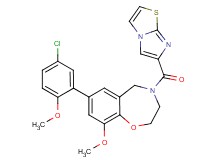 7-(5-chloro-2-methoxyphenyl)-4-(imidazo[2,1-b][1,3]thiazol-6-ylcarbonyl)-9-methoxy-2,3,4,5-tetrahydro-1,4-benzoxazepine