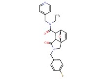 (3aR*,6S*)-N-ethyl-2-(4-fluorobenzyl)-1-oxo-N-(pyridin-4-ylmethyl)-1,2,3,6,7,7a-hexahydro-3a,6-epoxyisoindole-7-carboxamide
