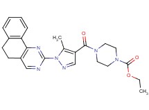 ethyl 4-{[1-(5,6-dihydrobenzo[h]quinazolin-2-yl)-5-methyl-1H-pyrazol-4-yl]carbonyl}-1-piperazinecarboxylate