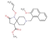 methyl 1-(allyloxy)-8-[(2-methoxy-1-naphthyl)methyl]-2-oxo-1,8-diazaspiro[4.5]decane-4-carboxylate
