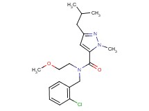 N-(2-chlorobenzyl)-3-isobutyl-N-(2-methoxyethyl)-1-methyl-1H-pyrazole-5-carboxamide