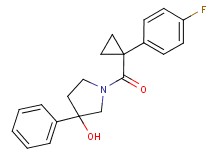 1-{[1-(4-fluorophenyl)cyclopropyl]carbonyl}-3-phenyl-3-pyrrolidinol