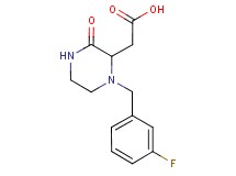 [1-(3-fluorobenzyl)-3-oxo-2-piperazinyl]acetic acid