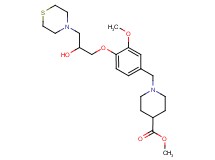 methyl 1-{4-[2-hydroxy-3-(4-thiomorpholinyl)propoxy]-3-methoxybenzyl}-4-piperidinecarboxylate