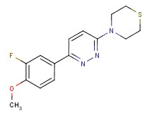 4-[6-(3-fluoro-4-methoxyphenyl)pyridazin-3-yl]thiomorpholine
