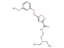 N-[2-(diethylamino)ethyl]-5-[(3-methoxyphenoxy)methyl]-3-isoxazolecarboxamide