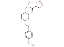 N-({1-[2-(4-methoxyphenyl)ethyl]-4-piperidinyl}methyl)-N-methyltetrahydro-3-furancarboxamide