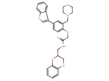 2-[4-(1-benzothien-3-yl)-2-(4-morpholinylmethyl)phenoxy]-N-(2,3-dihydro-1,4-benzodioxin-2-ylmethyl)acetamide