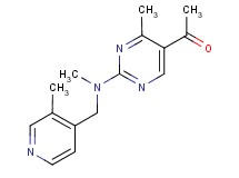 1-(4-methyl-2-{methyl[(3-methylpyridin-4-yl)methyl]amino}pyrimidin-5-yl)ethanone