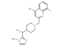 8-fluoro-2-({4-[hydroxy(1-methyl-1H-imidazol-2-yl)methyl]piperidin-1-yl}methyl)quinolin-4-ol