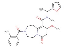 N-[1-(2-furyl)ethyl]-9-methoxy-N-methyl-3-(2-methylbenzoyl)-7-oxo-1,2,3,4,5,7-hexahydropyrido[1,2-d][1,4]diazepine-10-carboxamide