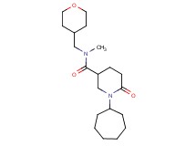 1-cycloheptyl-N-methyl-6-oxo-N-(tetrahydro-2H-pyran-4-ylmethyl)-3-piperidinecarboxamide