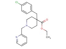 ethyl 4-(4-chlorobenzyl)-1-(2-pyridinylmethyl)-4-piperidinecarboxylate