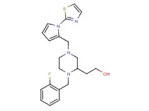 2-(1-(2-fluorobenzyl)-4-{[1-(1,3-thiazol-2-yl)-1H-pyrrol-2-yl]methyl}-2-piperazinyl)ethanol
