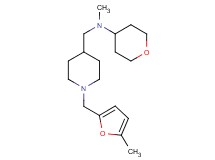 N-methyl-N-({1-[(5-methyl-2-furyl)methyl]-4-piperidinyl}methyl)tetrahydro-2H-pyran-4-amine