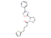 2-(5-{1-[4-(2-thienyl)butanoyl]-2-pyrrolidinyl}-1,2,4-oxadiazol-3-yl)pyridine
