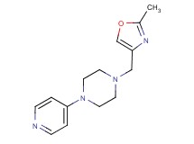 1-[(2-methyl-1,3-oxazol-4-yl)methyl]-4-pyridin-4-ylpiperazine