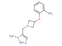 1-methyl-5-{[3-(2-methylphenoxy)azetidin-1-yl]methyl}-1H-imidazole