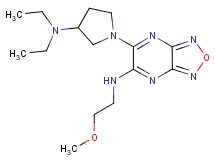 6-[3-(diethylamino)-1-pyrrolidinyl]-N-(2-methoxyethyl)[1,2,5]oxadiazolo[3,4-b]pyrazin-5-amine
