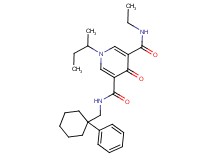 1-sec-butyl-N-ethyl-4-oxo-N'-[(1-phenylcyclohexyl)methyl]-1,4-dihydro-3,5-pyridinedicarboxamide